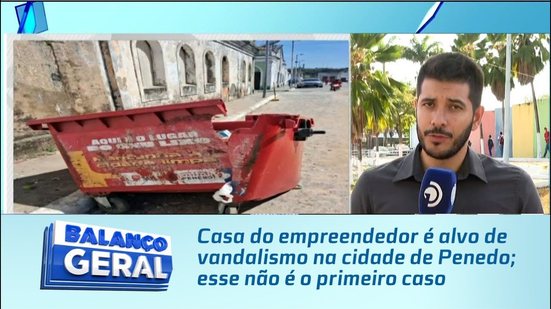Casa do empreendedor é alvo de vandalismo na cidade de Penedo; esse não é o primeiro caso