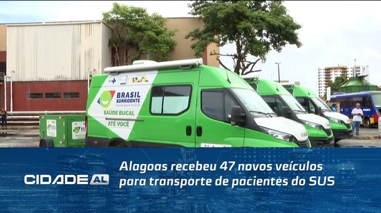 Alagoas recebeu 47 novos veículos para transporte de pacientes do SUS