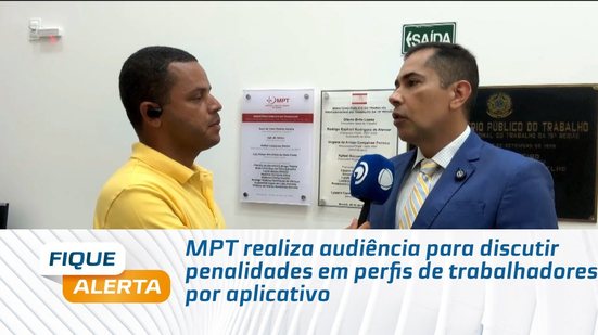 MPT realiza audiência para discutir penalidades em perfis de trabalhadores por aplicativo