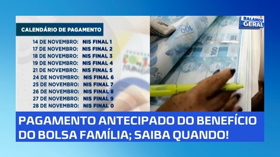 BOLSA FAMÍLIA ANTECIPADO: Governo Federal antecipa o início dos pagamentos do bolsa família