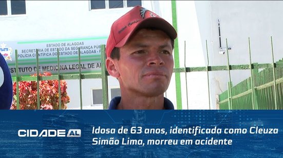 Idosa de 63 anos, identificada como Cleuza Simão Lima, morreu em acidente em São José da Tapera