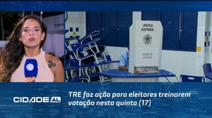 TRE faz ação para eleitores treinarem votação nesta quinta (17), no centro de Maceió