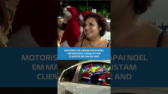 PAPAI NOEL NO VOLANTE? Motoristas entram no clima natalino Maceió; veja! #BalançGeralAL