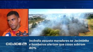 Incêndio assusta moradores no Jacintinho e bombeiros alertam que casos subiram 80%