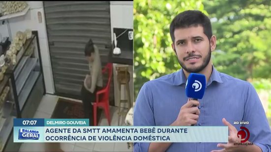 Agente da SMTT amamenta bebê durante ocorrência de violência doméstica