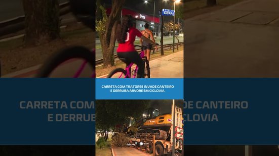 Durval de Góes Monteiro: carreta sai da pista e causa prejuízo na ciclovia #BalançoGeralAL