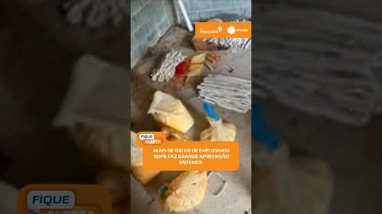 💣 Mais de 100 kg de explosivos são apreendidos pelo BOPE em Maceió | #FiqueAlerta