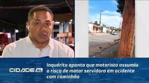 Inquérito aponta que motorista assumiu o risco de matar servidora em acidente com caminhão