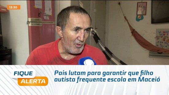 Pais lutam para garantir que filho autista frequente escola em Maceió
