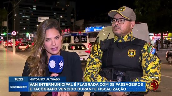 Van intermunicipal é flagrada com 35 passageiros e tacógrafo vencido durante fiscalização