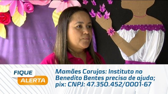 Mamães Corujas: Instituto no Benedito Bentes precisa de ajuda; pix: CNPJ: 47.350.452/0001-67