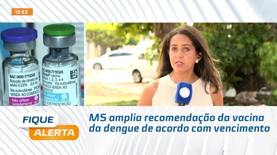 MS amplia recomendação da vacina da dengue de acordo com vencimento