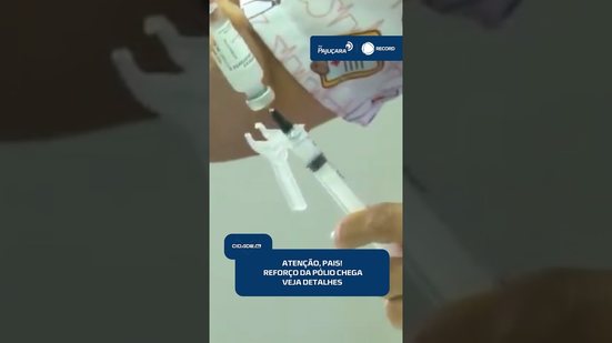 💉IMPORTANTE! vacina de reforço contra a pólio estará disponível a partir de segunda-feira #CidadeAL