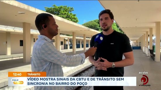 Vídeo mostra sinais da CBTU e de trânsito sem sincronia no bairro do Poço