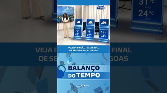 CONFIRA A PREVISÃO DO TEMPO PARA O FINAL DE SEMANA EM ALAGOAS #BalançoDoTempo