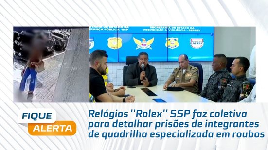 SSP faz coletiva para detalhar prisões de integrantes de quadrilha especializada em roubos