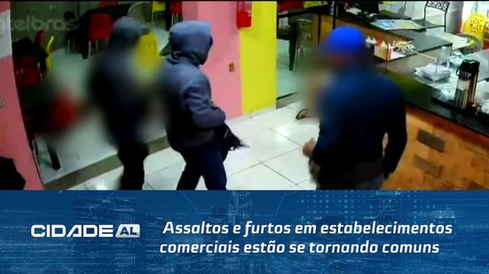 Assaltos e furtos em estabelecimentos comerciais estão se tornando comuns em Alagoas