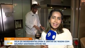 Chef aceita desafio e vai fazer jantar dos namorados gastando até R$ 100