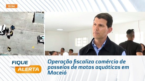 Operação fiscaliza comércio de passeios de motos aquáticas em Maceió