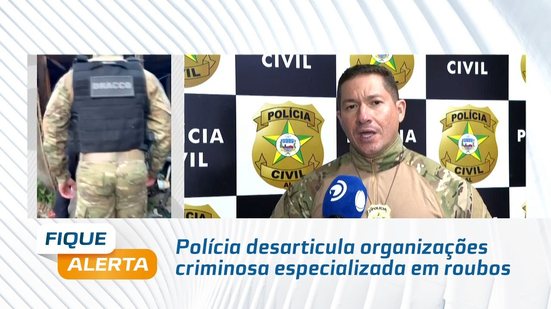 Polícia desarticula organizações criminosa especializada em roubos e desmanches de veículos