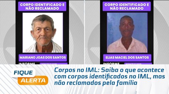 Corpos no IML: Saiba o que acontece com corpos identificados no IML, mas não reclamados pela família