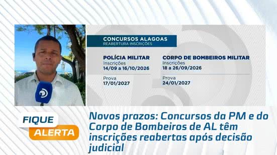 Concursos da PM e do Corpo de Bombeiros de AL têm inscrições reabertas após decisão judicial