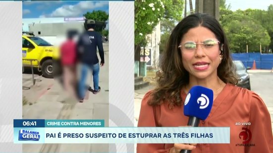Pai é preso suspeito de estuprar as três filhas