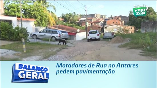 Moradores de Rua no Antares pedem pavimentação