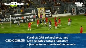Futebol: CRB sai na frente, mas cede empate contra o Fortaleza e fica perto da zona de rebaixamento
