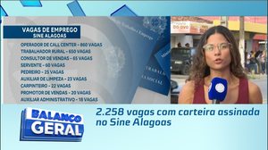 2.258 vagas com carteira assinada no Sine Alagoas