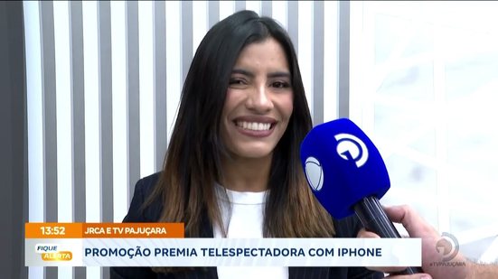 JRCA e TV Pajuçara: Promoção premia telespectadora com Iphone