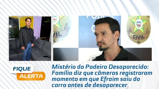 Família diz que câmeras registraram momento em que Efraim saiu do carro antes de desaparecer