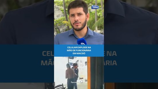 📱Explosão de celular deixa funcionária ferida #BalançoGeralAL