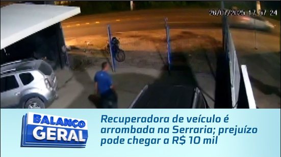Recuperadora de veículo é arrombada na Serraria; prejuízo pode chegar a R$ 10 mil