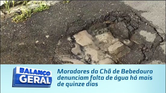 Moradores da Chã de Bebedouro denunciam falta de água há mais de quinze dias
