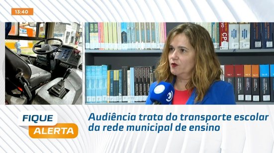 Audiência trata do transporte escolar da rede municipal de ensino