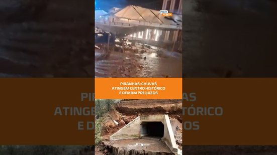 Imagens mostram estragos no Centro Histórico de Piranhas após forte temporal #FiqueAlerta