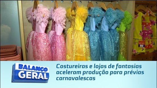 Costureiras e lojas de fantasias aceleram produção para prévias carnavalescas