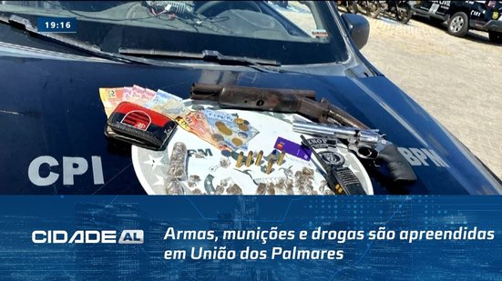 Operações: Armas, munições e drogas são apreendidas em União dos Palmares
