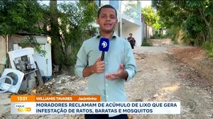 Moradores reclamam de acúmulo de lixo que gera infestação de ratos, baratas e mosquitos