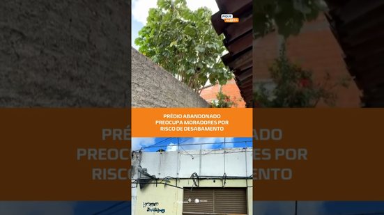 Muro de prédio abandonado pode cair a qualquer momento #FiqueAlerta