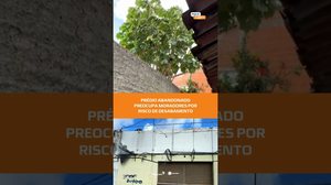 Muro de prédio abandonado pode cair a qualquer momento #FiqueAlerta
