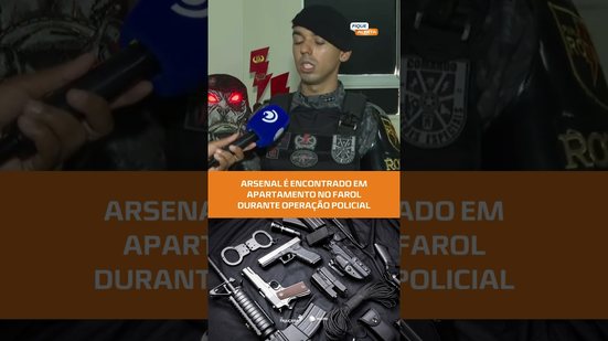 ROTAM encontra 13 armas escondidas dentro de apartamento no Farol #FiqueAlerta