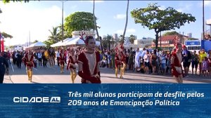 Três mil alunos participam de desfile pelos 209 anos de Emancipação Política de Alagoas