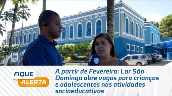 Lar São Domingo abre vagas para crianças e adolescentes nas atividades socioeducativas
