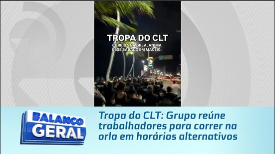 Tropa do CLT: Grupo reúne trabalhadores para correr na orla em horários alternativos
