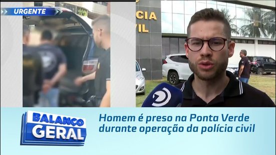 Homem é preso na Ponta Verde durante operação da polícia civil