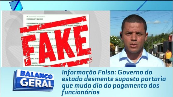 Governo do estado desmente suposta portaria que muda dia do pagamento dos funcionários