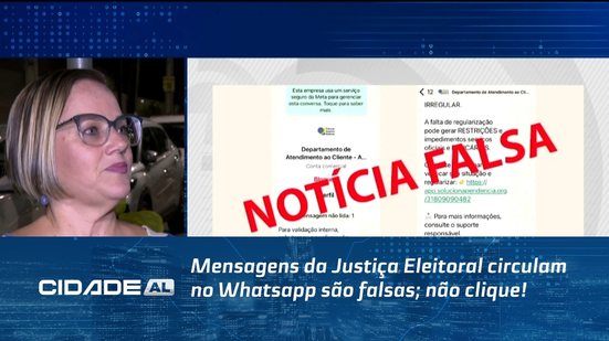 Mensagens da Justiça Eleitoral circulam no Whatsapp são falsas; não clique!