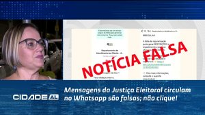 Mensagens da Justiça Eleitoral circulam no Whatsapp são falsas; não clique!